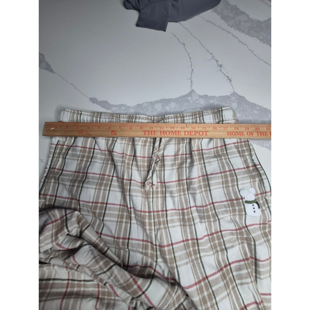 Disney Mickey Mouse Snowman Plaid Pajama Set Women's Long Sleeve top and bottoms - Picture 14 of 16
